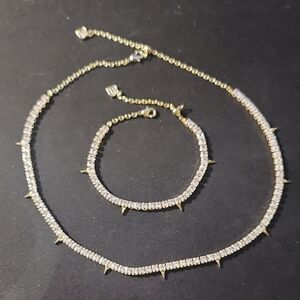 Elegant Kendra Scott Tennis Necklace and Bracelet Set